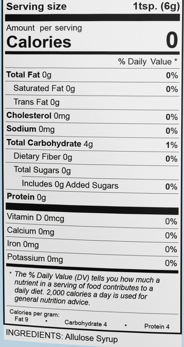 KG Allulose Syrup Keto Sweetener