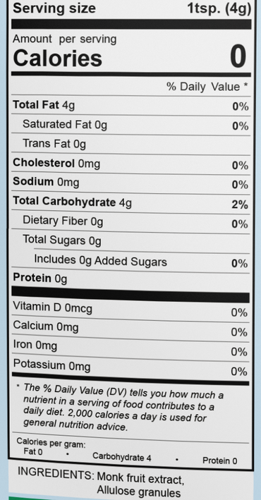 Monk Fruit + Allulose Granules - 30oz
