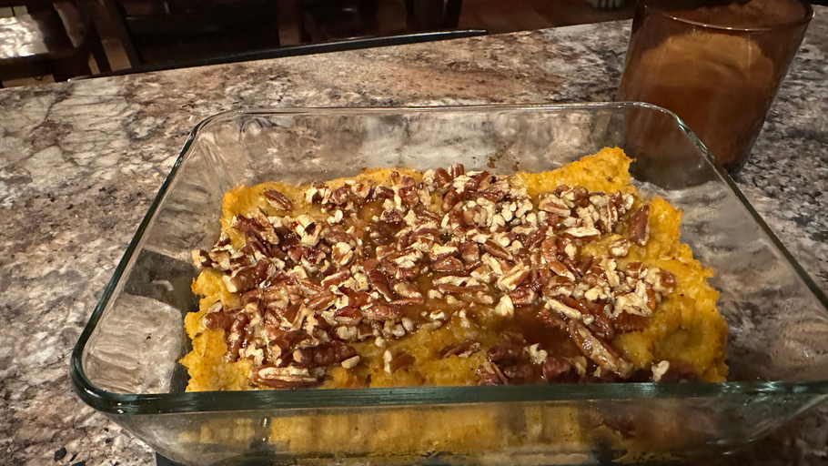 Easy Keto Sweet Potato Casserole Recipe