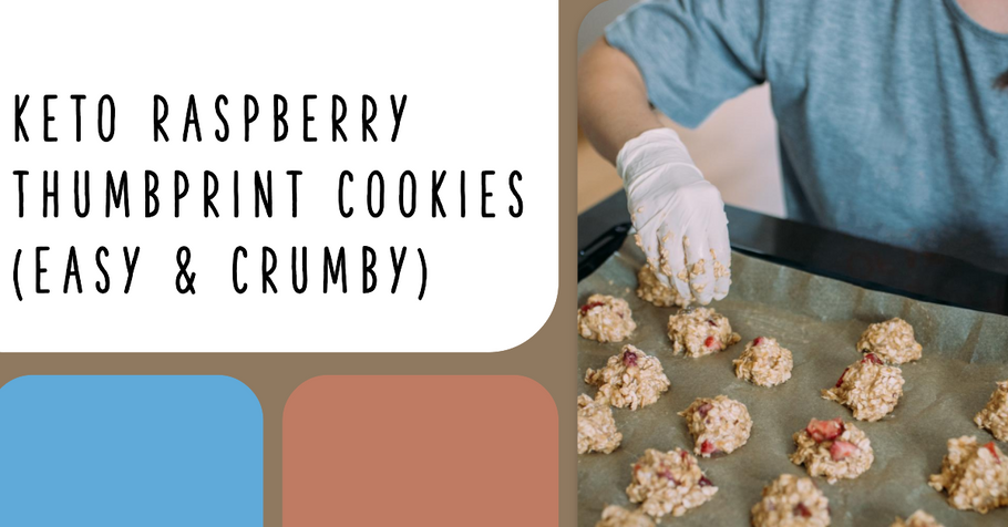 Keto Raspberry Thumbprint Cookies (Easy & Crumby)