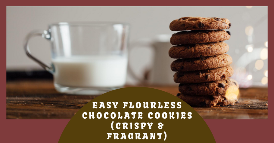 Easy Flourless Chocolate Cookies (Crispy & Fragrant)