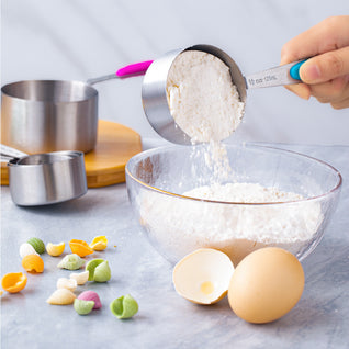 Colored Stainless Steel Measuring Cup Set