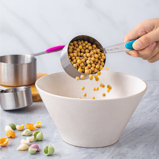 Colored Stainless Steel Measuring Cup Set