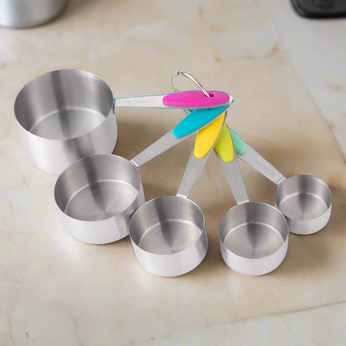 Colored Stainless Steel Measuring Cup Set