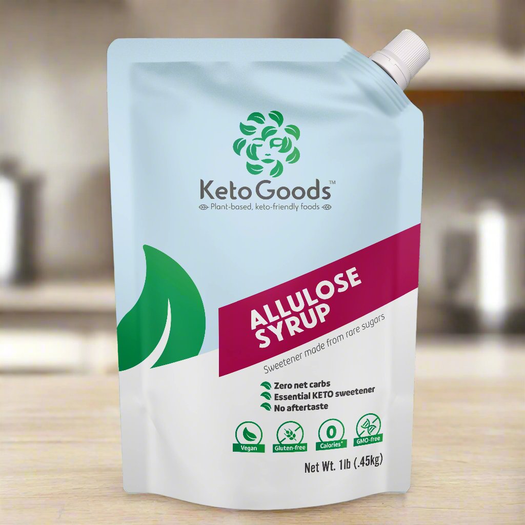 KG-AL-L-16 KetoGoods Allulose Syrup zero calorie sweetener front of packaging #KG-AL-L-16