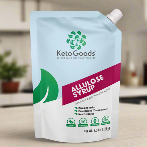 KG-AL-L-2.5 KetoGoods Allulose Syrup zero calorie sweetener front of packaging #KG-AL-L-2.5