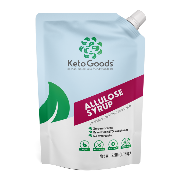 KG-AL-L-2.5 KetoGoods Allulose Syrup zero calorie sweetener front of packaging #KG-AL-L-2.5