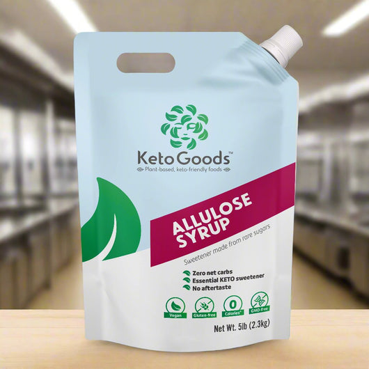 KG-AL-L-5.0 KetoGoods Allulose Syrup zero calorie sweetener front of packaging #KG-AL-L-5.0