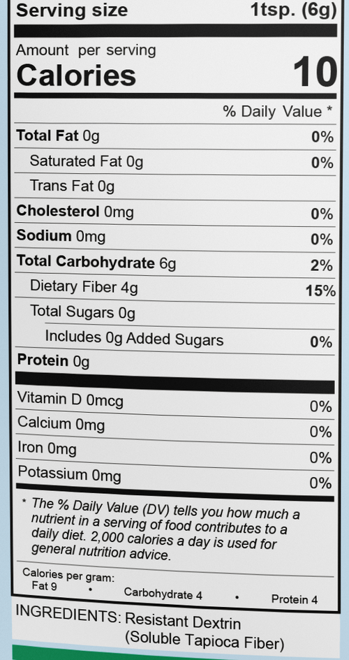 Fiberyum Tapioca Soluble Fiber Syrup - 50lb Bulk