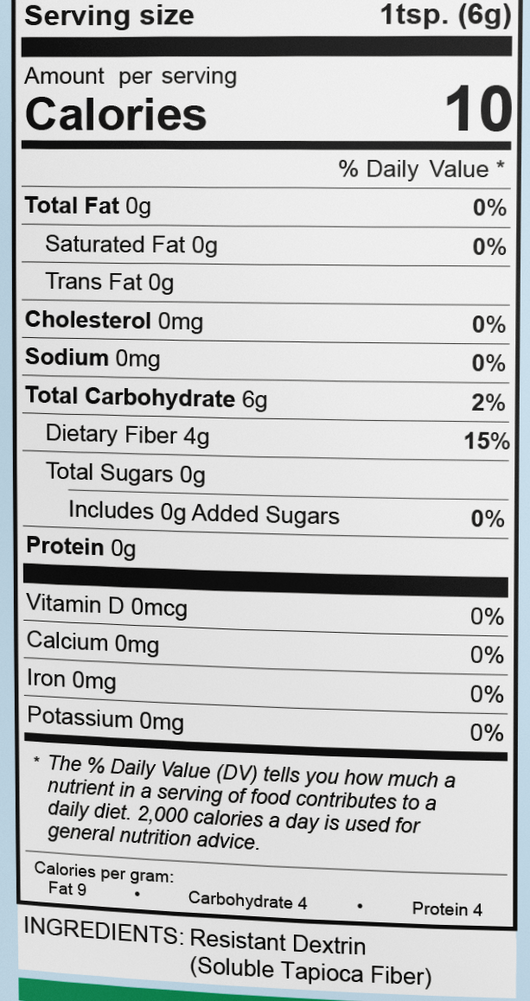 Fiberyum Tapioca Soluble Fiber Syrup - 50lb Bulk