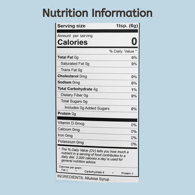 Allulose Syrup Sweetener (40oz)