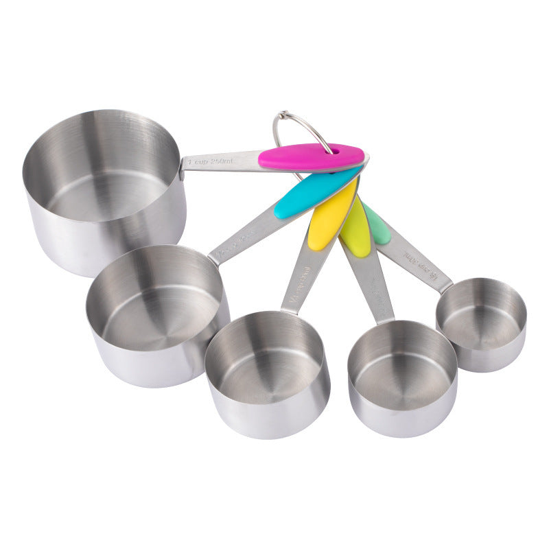 Colored Stainless Steel Measuring Cup Set